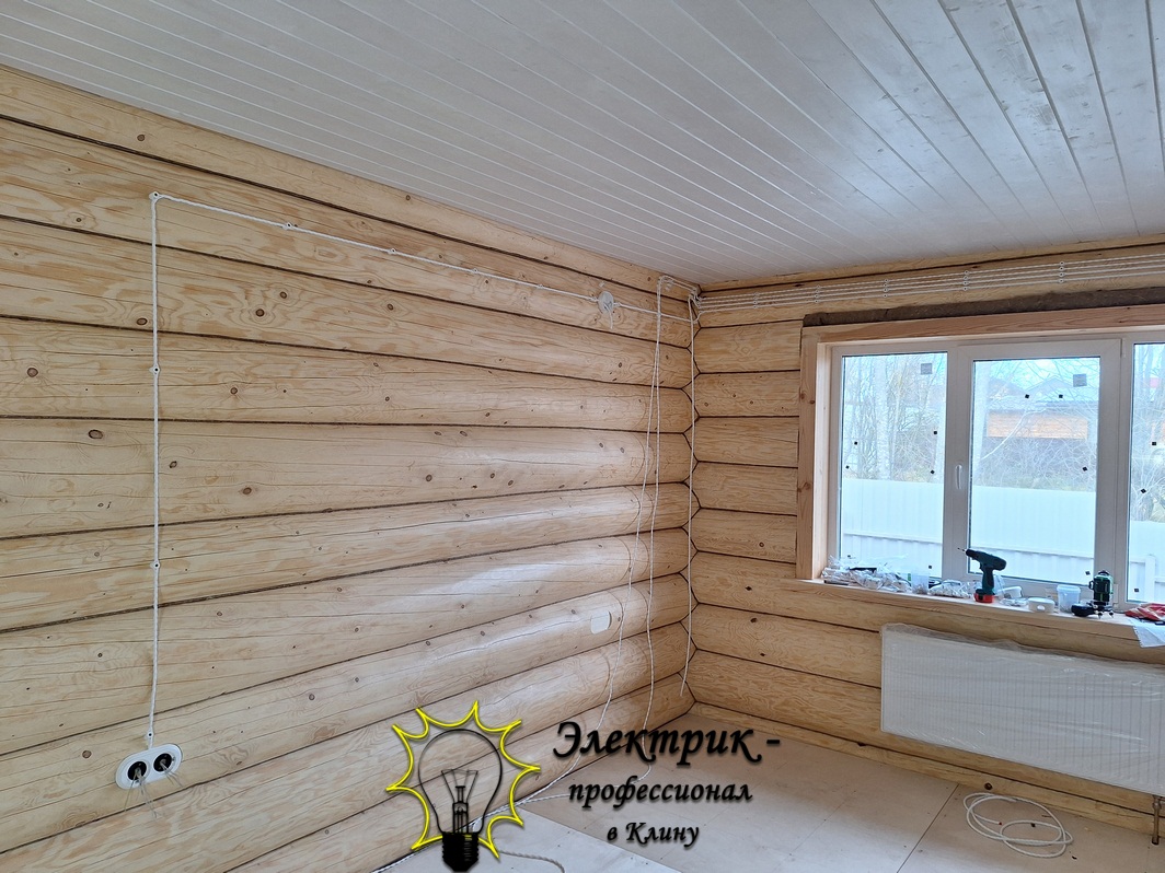 Ретро проводка в деревянном доме 