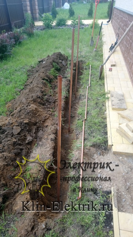 Медное заземление