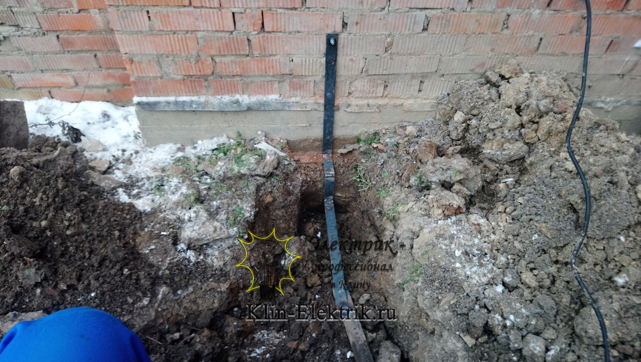 Подвод земли к дому