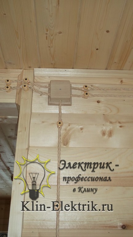 Рэтро проводка по блок-хаусу