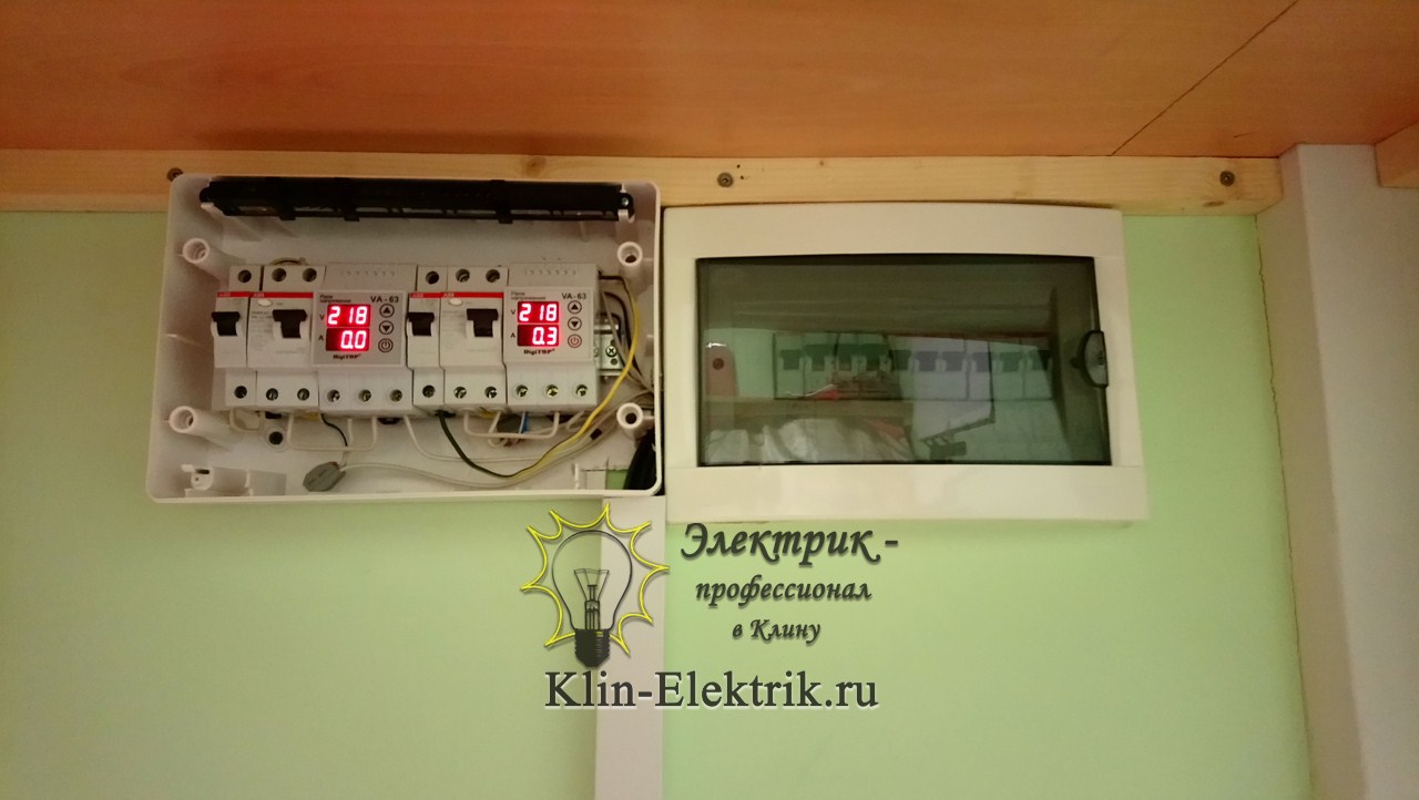 Монтаж реле напряжения