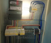 Расположение автоматике в щите