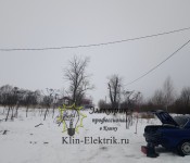 Монтаж столба учета электроэнергии