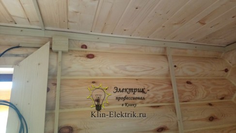 Электрика в бревенчетом доме
