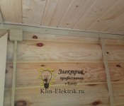 Электрика в бревенчетом доме