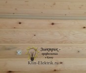 Электромонтаж по бревну