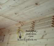 Электро проводка на изоляторах