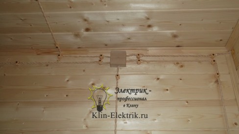 Электро проводка на виду