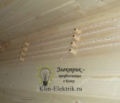 Открытая проводка в деревянном доме