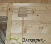 Рэтро проводка по блок-хаусу